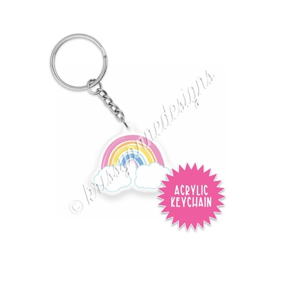Rainbow Acrylic Keychain